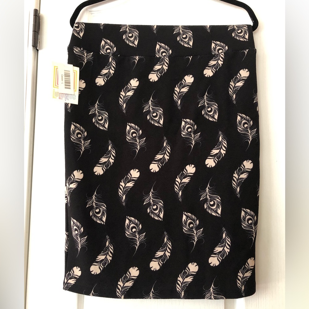 Womens, Lularoe, Black, Pencil Skirt, Cassie Skirt, Black skirt with fea…